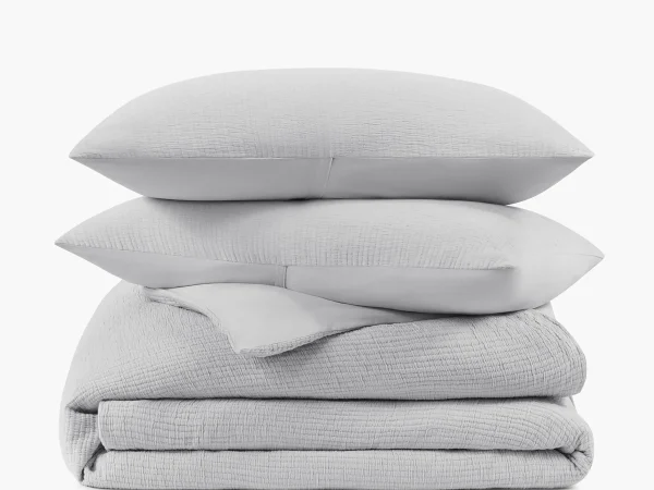 Organic Crinkle Matelasse Duvet Cover